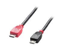 LINDY 31758 - Cable USB 2.0, conector Micro-B a conector Micro B, 0,5 m