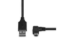 Lindy 31972 - Cable acodado USB 2.0, conector tipo A macho a tipo mini B, ángulo derecho de 90º, 2 m, color negro