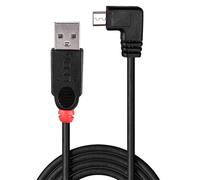 Lindy 31976 cable USB USB 2.0 1 m USB A Micro-USB B Negro