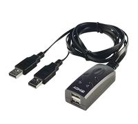 Lindy 32165 Negro interruptor KVM - Periférico de entrada (USB, USB, Negro, 1.1