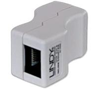 Lindy 34009 cambiador de género para cable rj45 gris