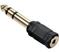 Lindy 35620 cambiador de género para cable 6.3mm 3,5mm negro