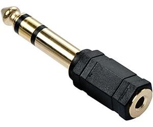 Lindy 35620 cambiador de género para cable 6.3mm 3,5mm negro