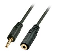 Lindy Cable de audio 35653 3,5 mm macho-hembra 3 m Negro