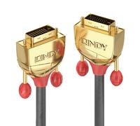 Lindy Cable DVI 36200, 0,5 m, DVI‑D macho a macho, Gris