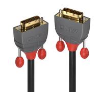 Cable DVI-D Dual Link - LINDY - Anthra Line - 10m - Oro de 24 quilates - Triple apantallado