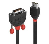 Lindy 36274 5m HDMI Type A (Standard) DVI-D Negro adaptador de cable de vídeo -