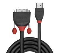 Lindy - 36274 adaptador de cable de vídeo 5 m HDMI tipo A (Estándar) DVI-D Negro