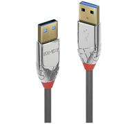 LINDY 36626 1 m USB 3.0 Type A Cable, Cromo Line, Anthracite