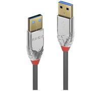 Lindy 36627 - Cable USB (2 m, USB A, USB A, 3.0 (3.1 Gen 1), 5000 Mbit/s, Gris)