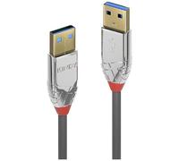 Lindy 36628 - Cable USB (3 m, USB A, USB A, 3.0 (3.1 Gen 1), 5000 Mbit/s, Gris)