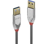 Lindy 36629 - Cable USB (5 m, USB A, USB A, 3.0 (3.1 Gen 1), 5000 Mbit/s, Gris)