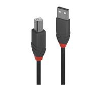 Cable USB A a USB B LINDY 36675 Negro 5 m