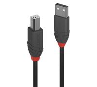 LINDY Cable USB 2.0 36676 – Tipo A a Tipo B – 7,5 m – Negro