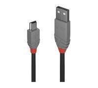 Cable USB 2.0 A a Mini USB B LINDY 36720 20 cm Negro