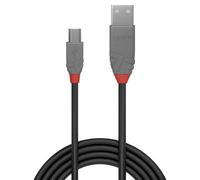 Lindy 36724 cable USB USB 2.0 3 m USB A Mini-USB B Negro - Nuevo