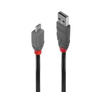 LINDY 36730 - Cable USB 2.0, conector macho a macho Micro-B, 0,2 m