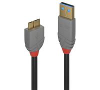Lindy 36766 cable USB 1 m USB 3.2 Gen 1 (3.1 Gen 1) USB A Micro-USB B Negro