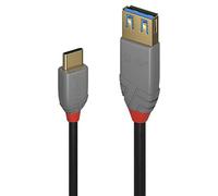 Lindy 36895 - Cable USB (0,15 m, USB C, USB A, 3.1 (3.1 Gen 2), 10000 Mbit/s, Negro)