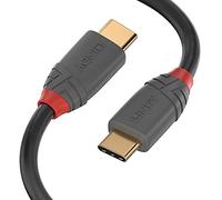 Lindy 36902 Cable USB (1.5 m, USB C, USB C, 10000 Mbit/s, Negro, Gris)