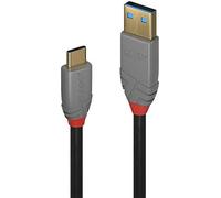 Lindy 36911 cable usb 1 m usb c usb a negro, gris