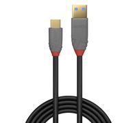 LINDY Cable USB A a USB C 36911 Negro Antracita
