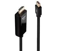 Lindy 36927 adaptador de cable Diplayport HDMI Negro - Adaptador para cable (Diplayport, HDMI, Male connector / Male connector, Negro)