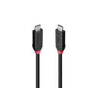 Lindy 37000 cable usb usb4 gen 3x2 0,5 m usb c negro