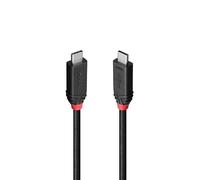 LINDY 37001 Cable USB 4 de 1 m, 240 W, tipo C, 40 Gbit/s, Black Line