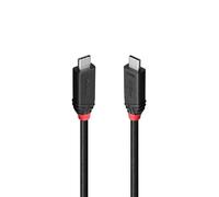 LINDY 37001 Cable USB 4 de 1 m, 240 W, tipo C, 40 Gbit/s, Black Line