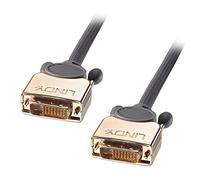 Lindy 37144 DVI-D Dual Link Cable de Oro Hombre/Hombre Gris