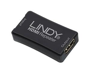 Lindy 38015 extensor audio/video AV repeater Negro - Extensor de A/V (AV repeater, 1080p, Negro, 50 x 27 x 15 mm)
