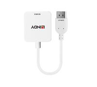 Lindy - 38146 adaptador de cable de vídeo HDMI tipo A (Estándar) DisplayPort Blanco