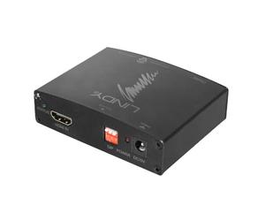 Lindy 38167 convertidor de audio Negro - Conversor de audio (65 mm, 88 mm, 24 mm)