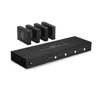 LINDY 38328 Extensor Matriz HDMI 18G 4x4 70m con Cable Cat.6 4K UHD 3840x2160 60Hz HDCP 2.2 Transmisor y Receptor