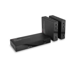 Lindy 38385 Amplificador de Audio/Video AV Transmisor y Receptor Negro