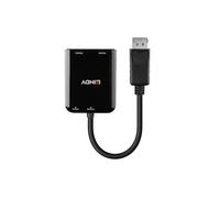 Lindy - 38433 adaptador de cable de vídeo DisplayPort 2 x HDMI
