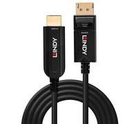 Lindy Accesorios marca modelo 20M FIBRE OPTIC HYBRID DP 1.2 TO HD