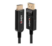 LINDY 38491 Cable HDMI AOC DisplayPort 1.2 a HDMI 18G, 20m