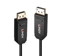 LINDY 38525 Cable de 50 m Fibre Optic Hybrid DisplayPort 2.0 UHBR10, 4K @ 144Hz, 8K @ 60Hz, 40 Gbit/s, fibra óptica híbrida, AOC