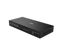 Lindy Conmutador KVM 39314 - USB 3.0, HDMI 4K60, 2 puertos, doble cabezal - Negro