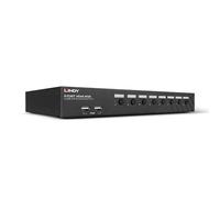 Lindy 39538 8 puertos HDMI 4K60, USB 2.0 y conmutador KVM de audio