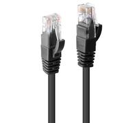 Lindy 3m Cat.6 U/UTP Network Cable, Black 3 m Black