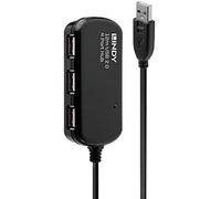 Lindy 4-port usb 2.0 hub 480mbit/s negro nodo - concentrador (12 m, 48