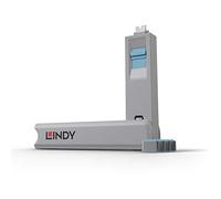 Lindy 40465 Bloqueador de Puerto USB Tipo C (Paquete de 4), Color Azul
