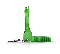 LINDY 40472, Kit Bloqueador de puertos RJ-45, Llave y 10 bloqueadores, Color verde