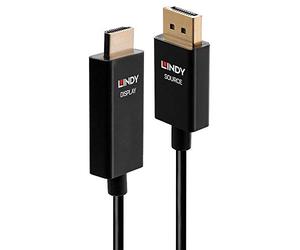 Lindy 40925 adaptador de cable de vídeo 1 m displayport hdmi negro