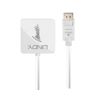 Lindy - 41028 adaptador de cable de vídeo DisplayPort DVI-D + VGA (D-Sub) + HDMI Negro