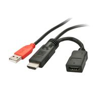 Lindy Adaptador de alimentación HDMI 41080 – HDMI 1.4 M/F con conector USB A