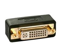 Lindy - 41098 cambiador de género para cable DVI-I DVI-D Negro